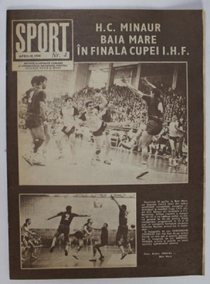 SPORT , REVISTA ILUSTRATA LUNARA A CONSILIULUI NATIONAL PENTRU EDUCATIE FIZICA SI SPORT , NR. 4 , 1988 foto