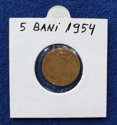 Moneda Republica Populara Romana 5 Bani 1954 foto