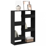 VidaXL Bibliotecă, negru, 100x33x135 cm, lemn prelucrat
