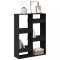 Gossi biblioteca, negru, 100x33x135 cm, lemn prelucrat