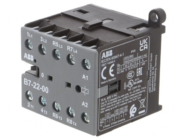 Contactor 4P 24VAC 7A Cu Șurub