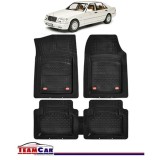 Covorase Auto TeamCar&reg; Tip Tavita Compatibile Mercedes-Benz S-Class W140 (1991&ndash;1998) Negru Material Rezistent, Cauciuc