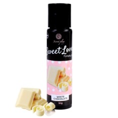 Gel intim comestibil SECRET PLAY Sweet Love - White Chocolate cu aromă de ciocolată albă, 55 gr