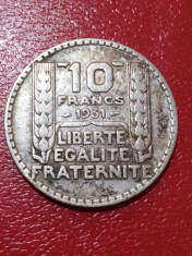 10 franci francs 1931 Fran?a argint foto