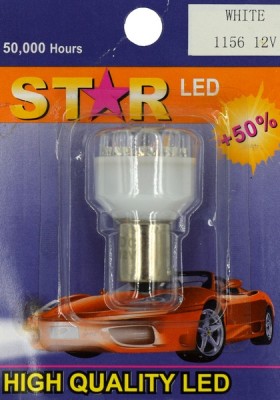 SET bec 1 faza BA15S 12 LED 12V lumina galbena COD: 1156 foto