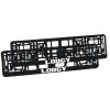 Set 2 Suport Numar Inmatriculare Auto Personalizat Lodgy, Plastic, Montaj Simplu, Model European