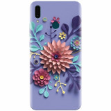 Husa silicon pentru Huawei Y9 2019, Flower Artwork