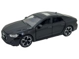 Macheta metal Audi RS7 negru scara 1:32 - cu lumini, sunete, usi si portbagaj care se deschid