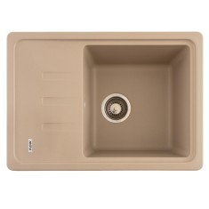 Chiuveta bucatarie din granit Sahara cu 1 cuva si scurgator 615x430 mm Flow