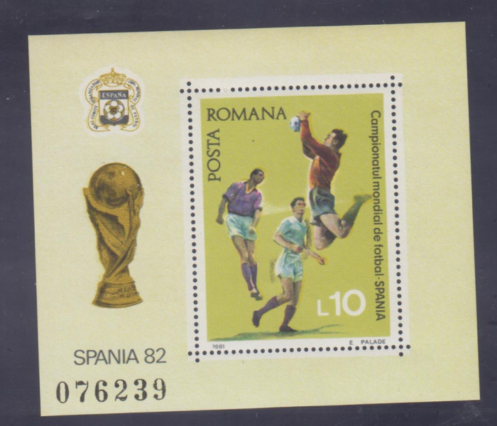 M1 TX3 5 - 1981 - Campionatul mondial de fotbal - Spania - colita dantelata