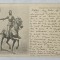IOANA D &#039; ARC IN ARMURA , CU SABIA , PE CAL , GRAFICA , CARTE POSTALA , CLASICA