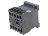 Contactor 4-polar NO 110VDC 10A pentru șină DIN