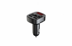 Modulator FM Serioux ABFM60, Bluetooth 5.0 , raza actiune de pana la 5 m, voltaj intrare: 1x DC 12V/24V ,2 porturi USB: 1x USB DC5V 2.4A Max 1 x USB a foto