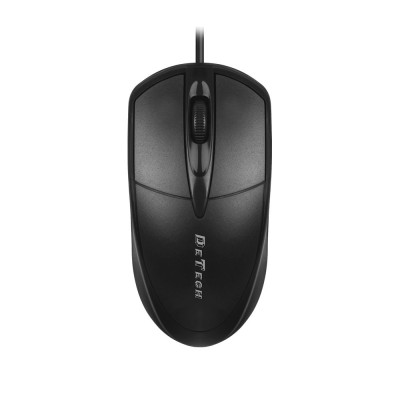 Mouse Detech D2, Negru, USB, 1000 dpi, optic, 3 butoane, cablu 1.2M foto