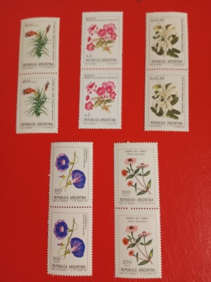ARGENTINA, FLORA - SERII MNH foto