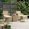 vidaXL Set mobilier bistro, 3 piese, bej, poliratan/sticlă securizată 3058370