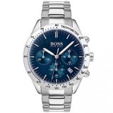 BOSS Talent 1513582 Ceas Bărbați Cronograf Quartz Cadran Albastru Argintiu 42mm