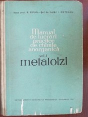 Manual de lucrari practice de chimie anorganica 1. Metaloizi- R. Ripan, I. Ceteanu