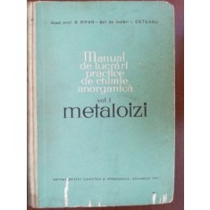 Manual de lucrari practice de chimie anorganica 1. Metaloizi- R. Ripan, I. Ceteanu