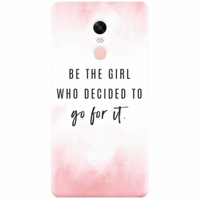 Husa silicon pentru Xiaomi Redmi Note 5A Prime, Quotes Pink foto