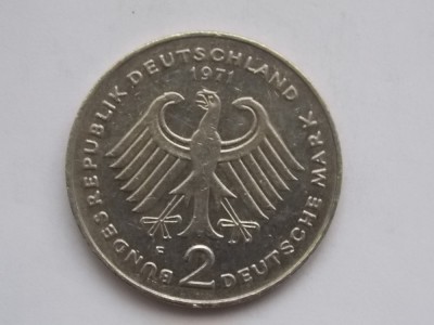 2 MARK 1971 GERMANIA-COMEMORATIVA foto