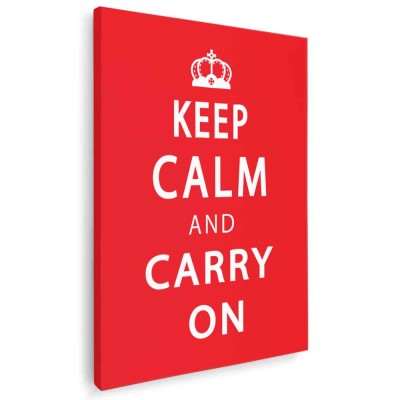 Tablou mesaj motivational keep calm, rosu 1476 Tablou canvas pe panza CU RAMA 40x60 cm foto