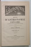 REVUE ASTRONOMIE POPULAIRE DE METEOROLOGIE ET DE PHYSIQUE DU GLOBE par CAMILLE FLAMMARION , 1892