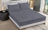 Cumpara ieftin Husa Pat Matlasata cu Elastic 3 Piese Mirana HM011, 180x200 cm + 2 Fete Perna 50x75 cm
