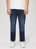 Blugi barbati Mauro cu talie medie, croiala Regular Fit, Straight Leg, Albastru inchis, W29 L30