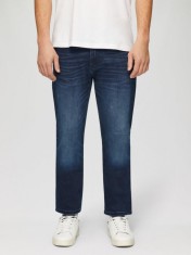 Blugi barbati Mauro cu talie medie, croiala Regular Fit, Straight Leg, Albastru inchis, W29 L30