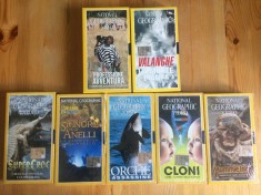 national geographic documentare casete video VHS lot colectie 7 casete video 5 sigilate in limba italiana