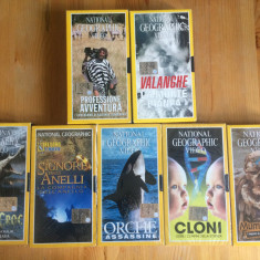 national geographic documentar casete video VHS lot 7 casete in limba italiana