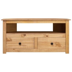 Comoda TV de col?, 93x55x49 cm, lemn masiv de pin, gama Panama foto