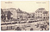 163 - TARGU-SECUIESC, Covasna, market - old postcard - unused - 1918, Necirculata, Printata