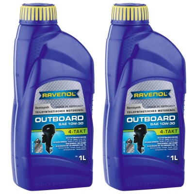Pachet 2 litri ulei Ravenol 4T Outboardoel 10W30 foto