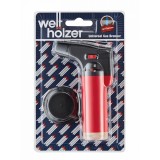 Pistol de lipit cu gaz, reincarcabil, brener rosu sau negru, arzator tip bricheta pentru flambat, lipit metale usoare etc