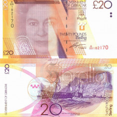 GIBRALTAR █ bancnota █ 20 Pounds █ 2011 █ P-37 █UNC █ necirculata