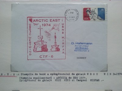 1974-SUA-Arctica de Est-Sparg. West Wind-Plic circ. foto