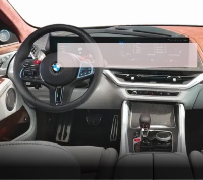Folie Protectie Navigatie BMW XM 2022+, Duragon, protectie Display Navigatie, silicon Mat, Anti-zgarieturi, Anti-amprenta, kit instalare foto