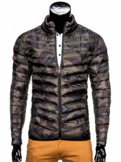 Geaca pentru barbati, camuflaj, stil militar, army, impermeabila, fermoar, model slim - c299 foto