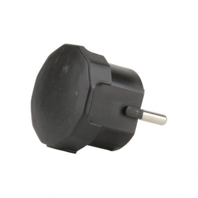 Stecker Cu Impamantare Intrare Laterala A Cablului Negru Unitec 40543L foto