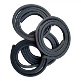 Set 4 Ornamente Protectie Aripa Auto Cauciuc Negre 1.5m x 1.9cm ALM
