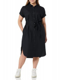 Rochie tip camasa Amazon Essentials pentru femei, cu maneci scurte, neagra, Marimea M - OUTLET