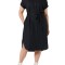Rochie tip camasa Amazon Essentials pentru femei, cu maneci scurte, neagra, Marimea M - OUTLET