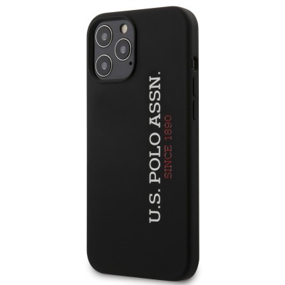 Husa TPU U.S. Polo pentru Apple iPhone 12 / Apple iPhone 12 Pro, Neagra USHCP12MSLBKV2 foto