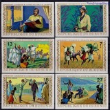 BURUNDI, LIVINGSTONE - SERIE COMPLETĂ MNH IMPERF., Nestampilat