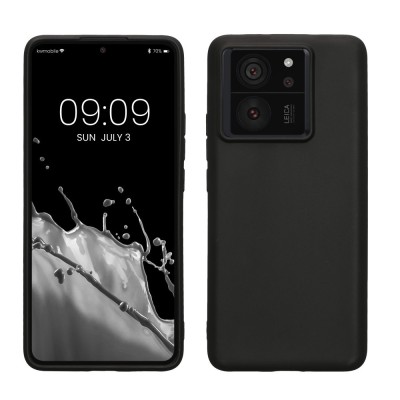 Husa Kwmobile pentru Xiaomi 13T/13T Pro, Negru, Silicon, KWM000020IV001C foto