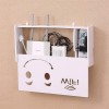 Suport router wireless pentru mascare fire si echipament WIFI, alb
