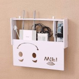 Cumpara ieftin Suport router wireless pentru mascare fire si echipament WIFI, alb