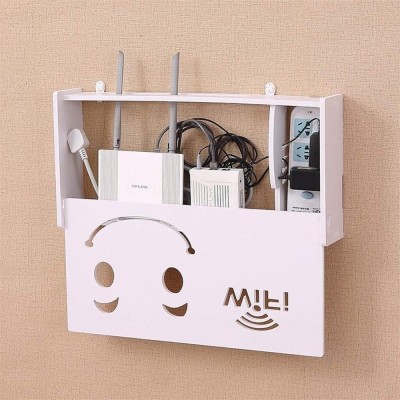 Suport router wireless pentru mascare fire si echipament WIFI, alb foto